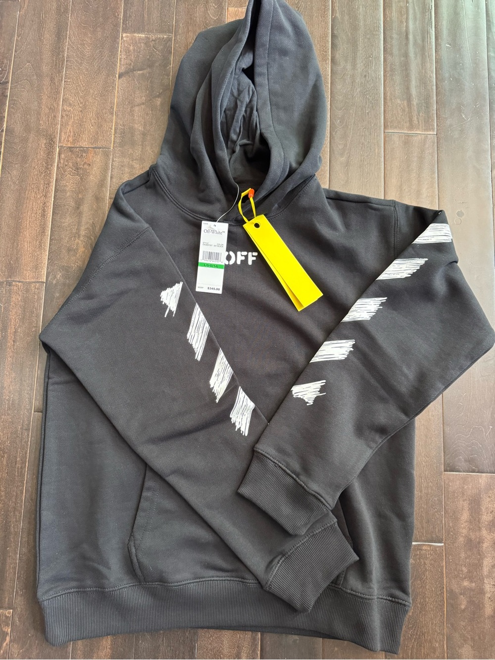 Off-White Kids Hoodie Size 14 Fits Petite Adult XS/S NWT